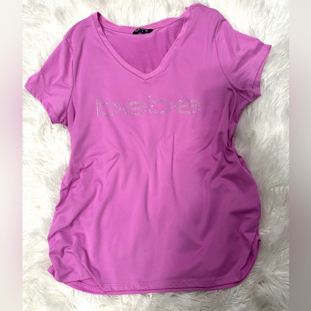 Bebe Fuchsia Short Sleeve Tee